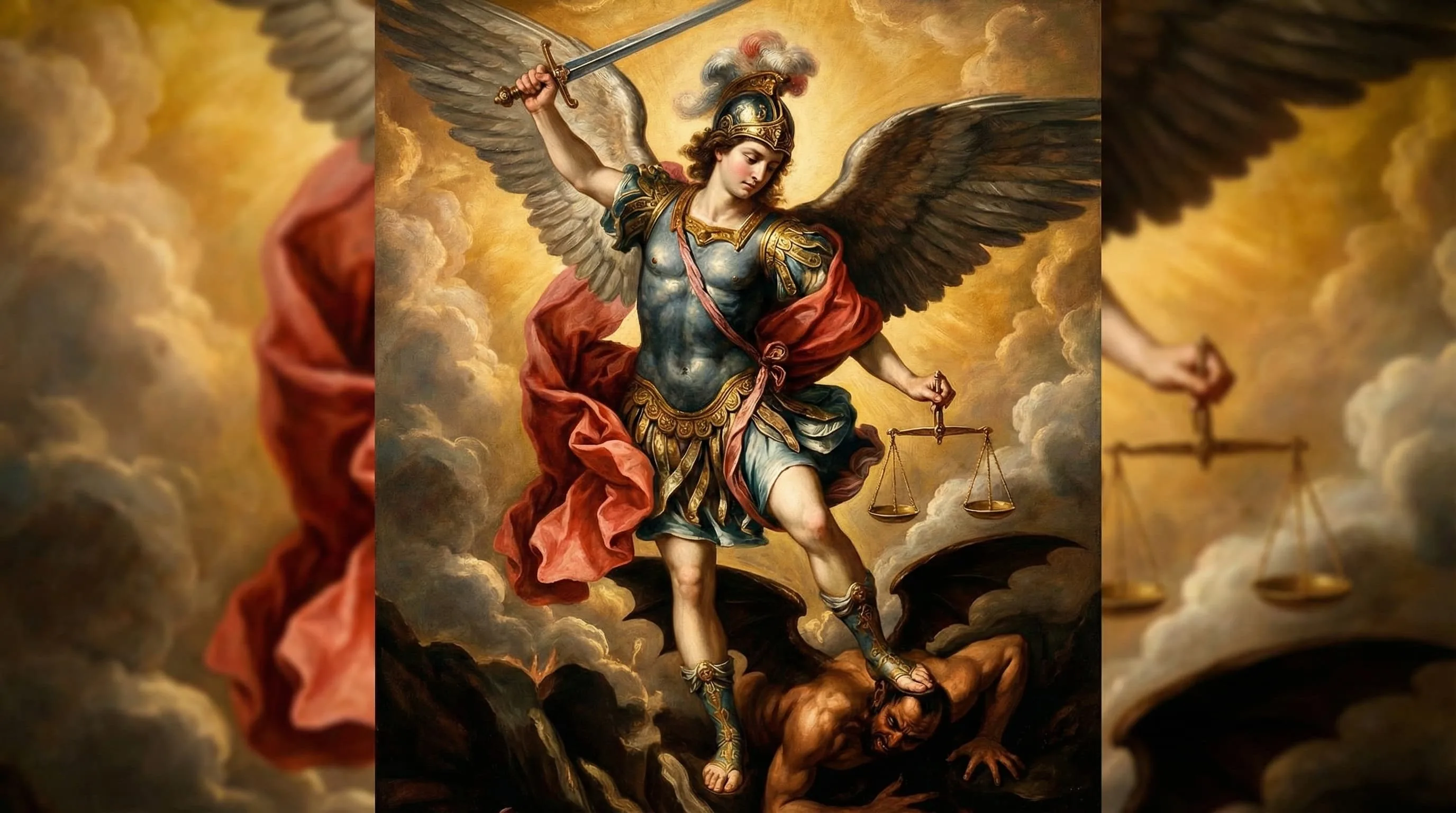 St. Michael Archangel Pendant Worn